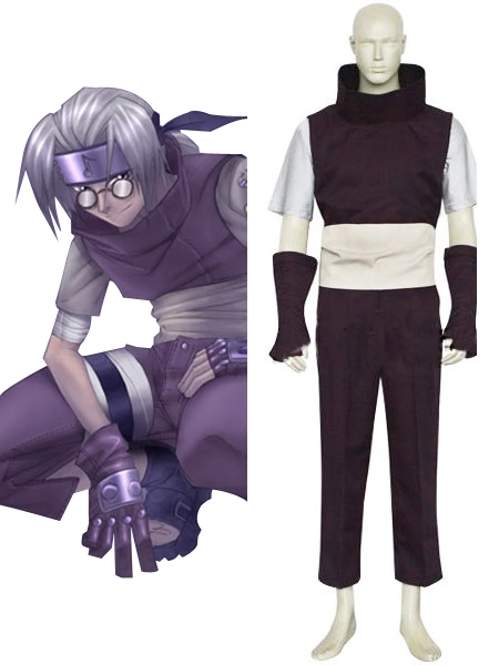 Naruto Yakushi Kabuto Cosplay Costume